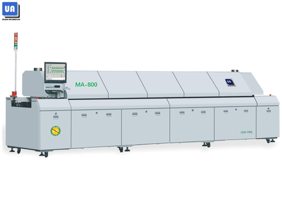 MA-800 Lead Free Reflow Oven With 8 Zones for Assembly Line, SMT Reflow Oven